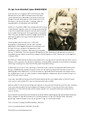 A preview of a PDF biography for Upton, Frank Wakefield